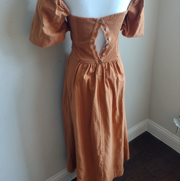 Free People Ain't She A Beaut Midi Dress XS - Picture 7 of 10